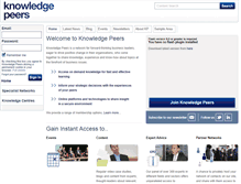 Tablet Screenshot of knowledgepeers.com